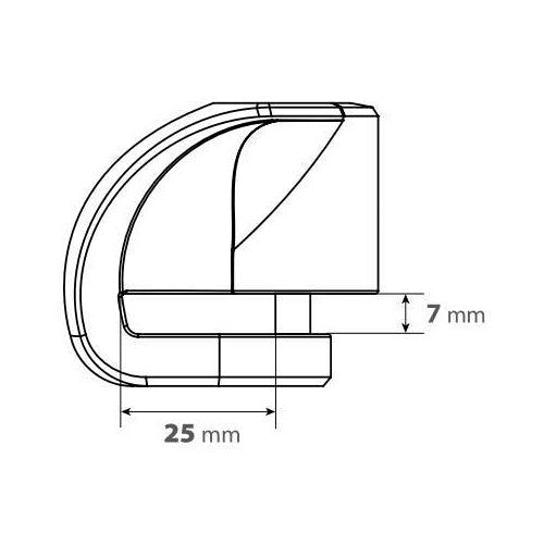 Lampa Stone XS, disc lock - 5.5 mm diameter pin - Black