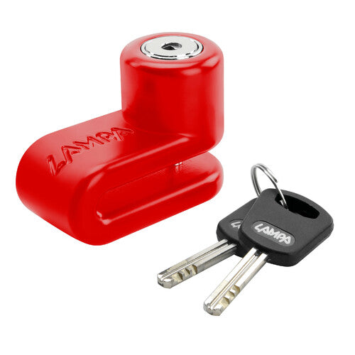 Lámpara de pinza, bloqueo de disco - Diámetro del pasador 5,5 mm - Rojo 91564