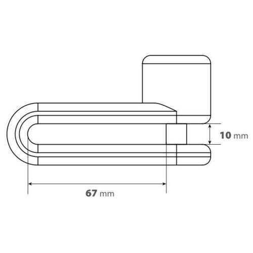 Pinch XL Disc Lock - 10mm Pin Diameter - Black