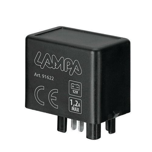 Relé electrónico de 7 pines para luz intermitente - 12 V - 1,2 A 91622