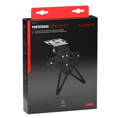 Lampa Aero-X Evo 3, portamatrÃculas italiano con altura e inclinación regulables 91643