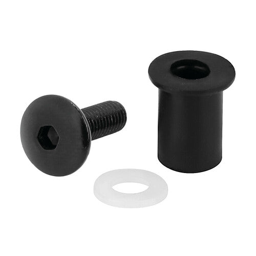 Kits de ajuste de pantalla Lampa, kit de tuercas de goma con tornillos y arandelas (5 MA) - 10 piezas - Negro 91651