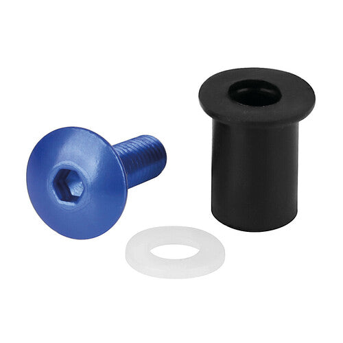 Kits de ajuste de pantalla Lampa, kit de tuercas de goma con tornillos y arandelas (5 unidades) - 10 piezas - Azul 91654