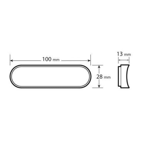 Lampa Catarifrangenti adesivi per forcelle, 2 pz 91716