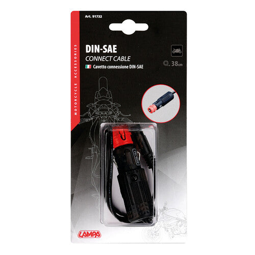 Cable de conexión DIN-SAE para lámpara - 38 cm 91732