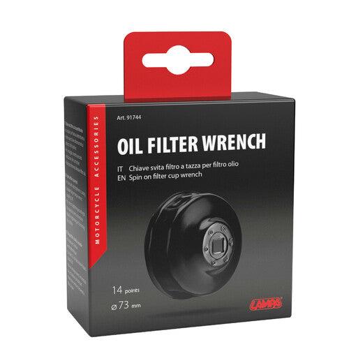 Llave de vaso para filtro de aceite de lámpara de 73 mm con 14 lados 91744