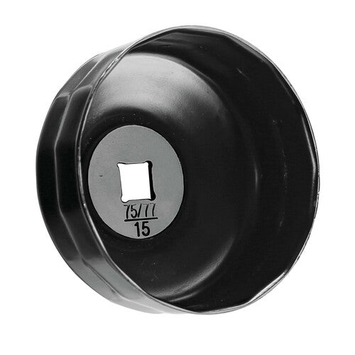 Llave de vaso para filtro de aceite de lámpara para filtro de 75-77 mm con 15 lados 91747