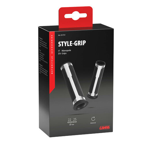Empuñaduras universales Lampa Style-Grip - Plata 91751