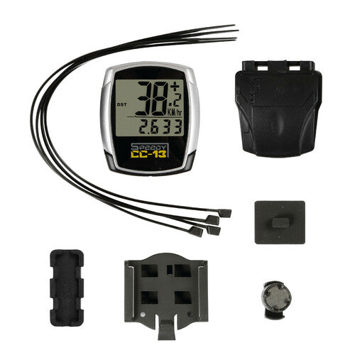 CC-13 Bike Computer, 13-Function Cycle Computer - Wireless