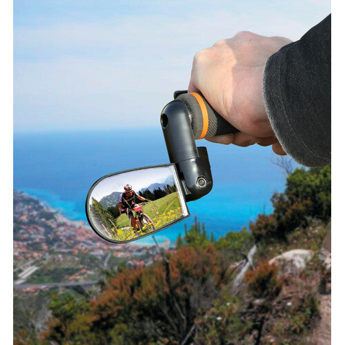 Handlebar mirror lamp