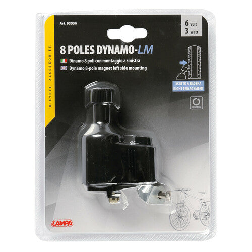 8-pin Dynamo Lamp, 6V - 3W - Right-hand drive