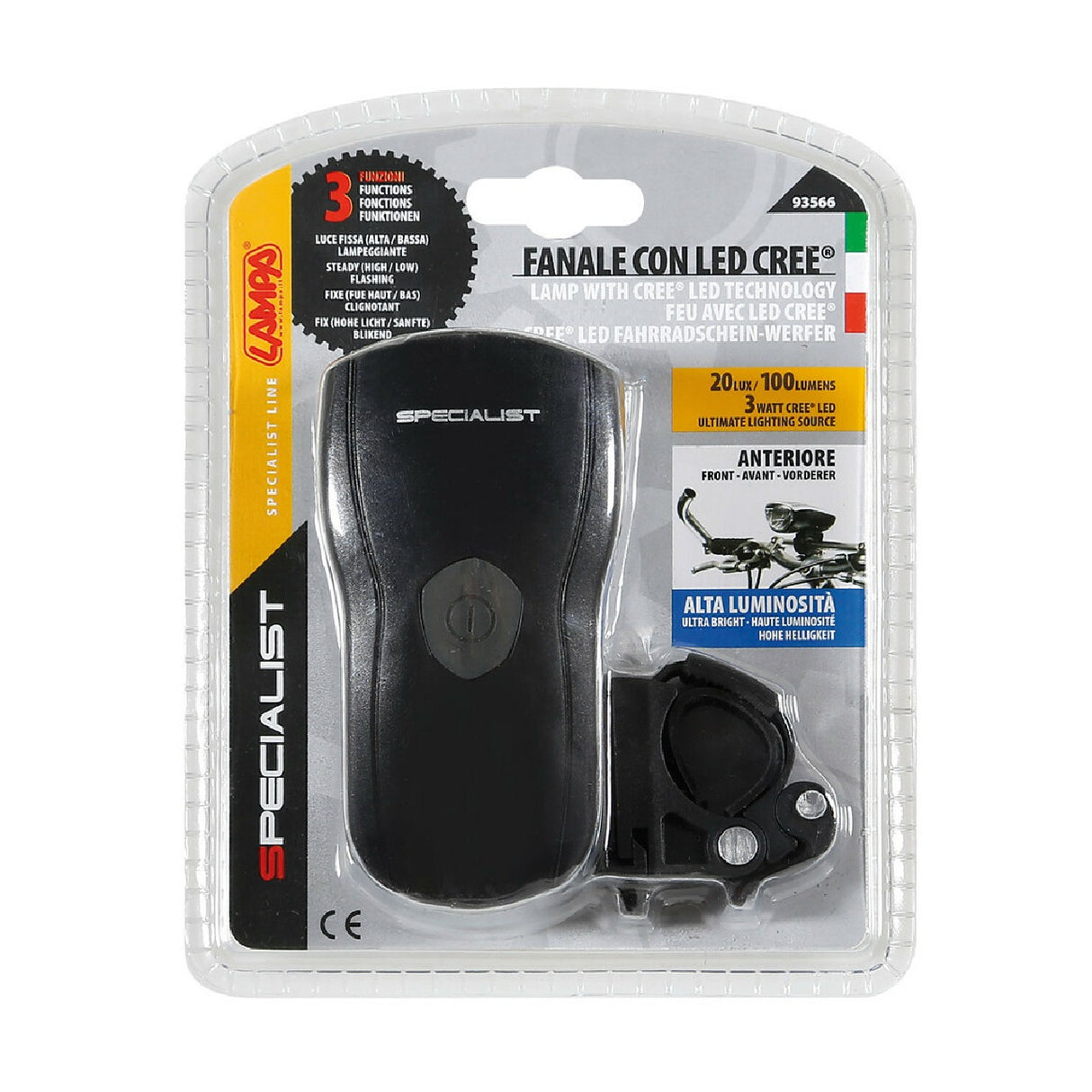 Front light with 3W Cree LED