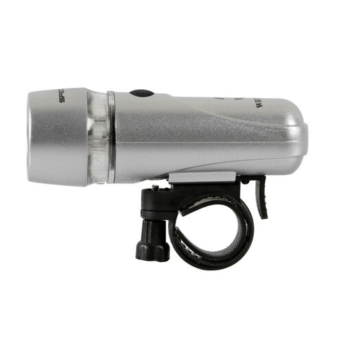 3 silberne LED-Frontleuchten