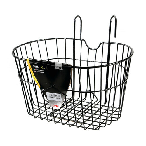 Front basket lamp on the handlebars