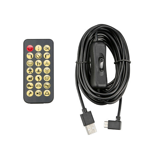 Panel LED inteligente, lámpara de mesa LED programable - 1024 LED - 92 x 374 mm 95781