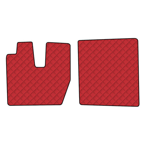 Skeentex-Fußmattenpaar – Rot – Kompatibel mit Iveco S-Way (ab 06/24) 95906