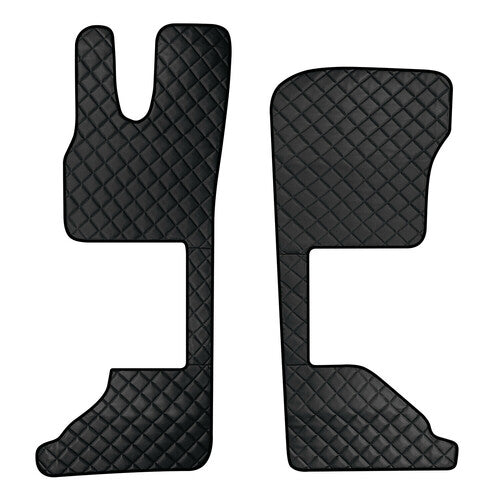 Par de alfombrillas Skeentex - Negras - compatibles con asiento neumático de pasajero Daf XG (06/21>) - Asiento neumático de pasajero Daf XG+ (06/21>) 95911