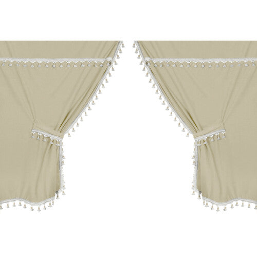 Lampa Premiere Smart Cabin Microfiber Truck Curtain Set - Cream