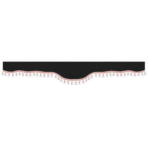 Juego de cortinas de poliéster para camión Lampa Luxury Smart - Negro/Rojo 96035