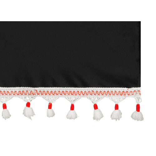 Juego de cortinas de poliéster para camión Lampa Luxury Smart - Negro/Rojo 96035