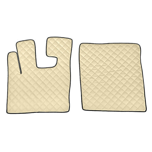Paar Skeentex-Fußmatten in Creme für Daf XF 105 (02/04>12/14) Automatik, manuell