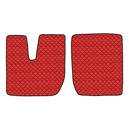 Red floor mats Iveco Stralis 08/06>12/12 aut.man.cab.lar.
