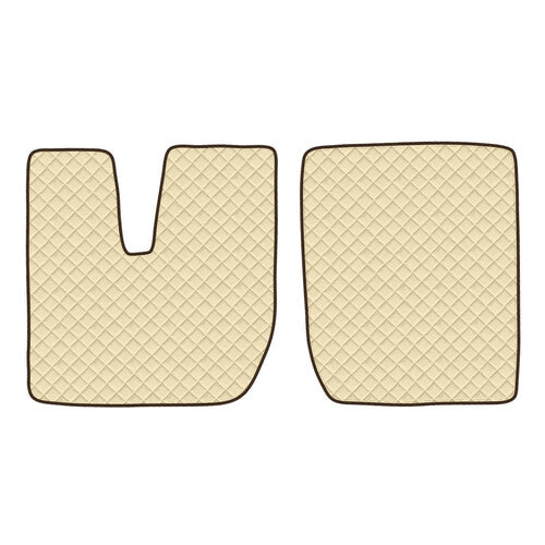 Cream floor mats Iveco Stralis 08/06>12/12 aut.man.cab.lar.