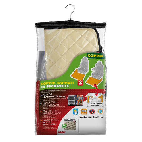 Cream floor mats Iveco Stralis 08/06>12/12 aut.man.cab.lar.