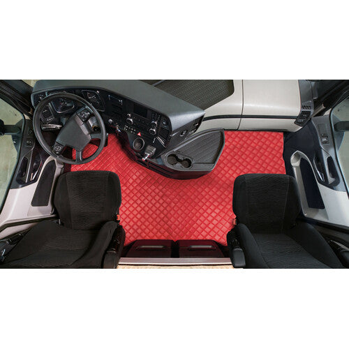Blue floor mats Actros MP4 09/11>09/19 cab.lar. folding seat
