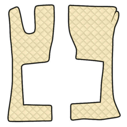 Cream floor mats Actros MP4 09/11>09/19 narrow tunnel cab