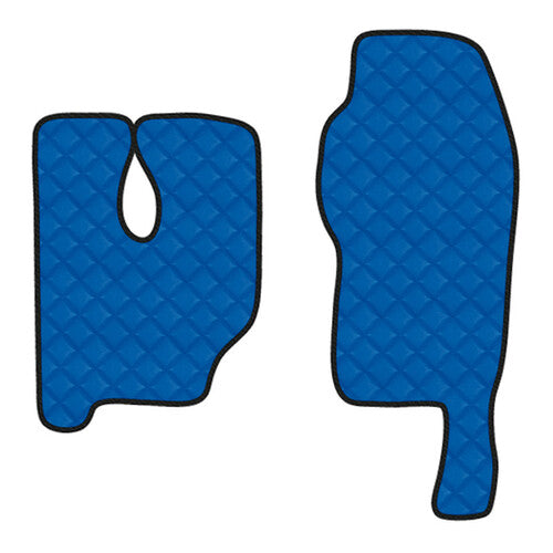 Pair of Skeentex Blue mats for Mercedes Actros MP3 (06/08>12/13) high tunnel