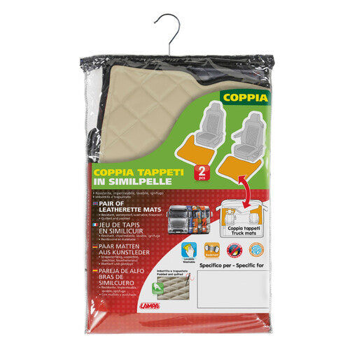 Par de alfombrillas Skeentex para lámpara - Crema - Renault Premium 2 (09/05>12/13) 96155