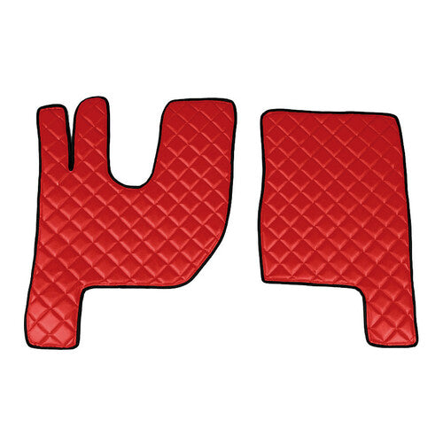 Paar Skeentex Red Teppiche für Renault T (06/13>) Nacht- und Schlafkabine