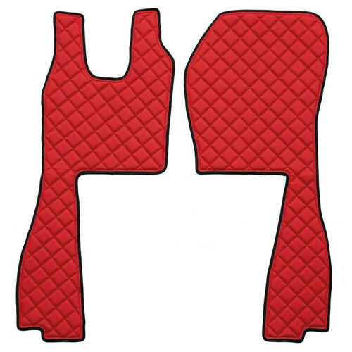 Red floor mats Scania R Series 6 09/09>08/13 manual passenger seat pneumatic