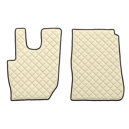 Paar Skeentex-Fußmatten in Creme für Daf CF (ab 07/13) Automatik, Schaltgetriebe, Euro 6