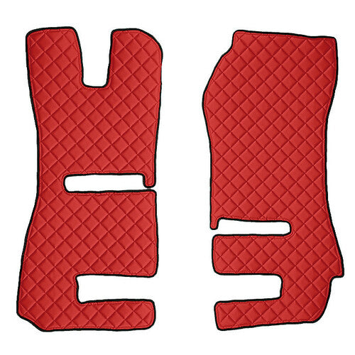 Red floor mats Scania R Series 6 Streamline 09/13>12/17 manual, Recaro seats