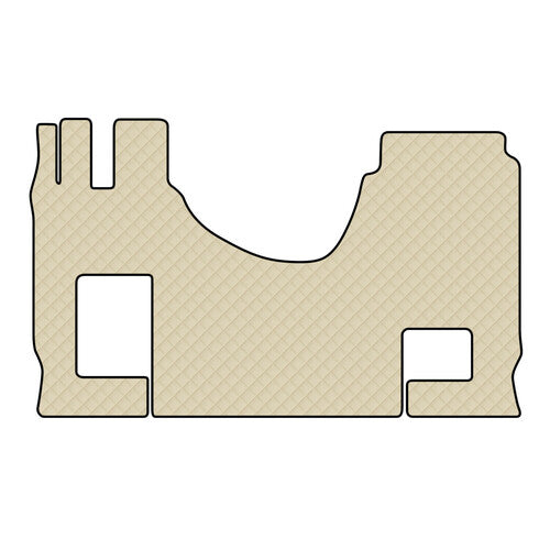 Alfombra color crema individual Actros MP4 09/11>09/19 cabina ancha asiento de pasajero plegable 96517