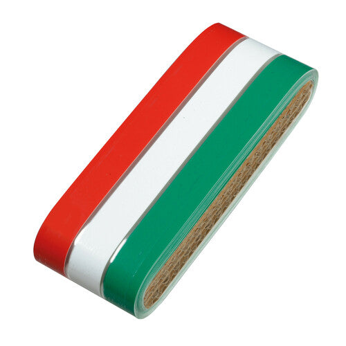 Klebefahnenlampe, italienische Trikolore-Streifen auf Rolle - 5x500 cm 96941