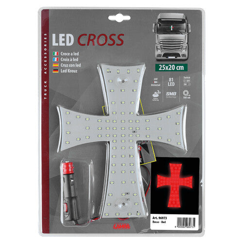 Lámpara LED cruzada de 24 V - Roja 96973