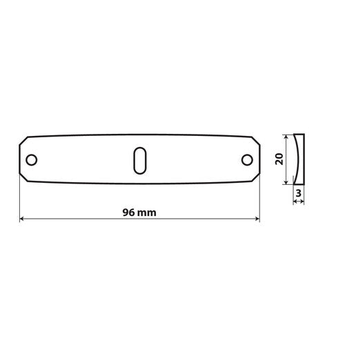 Lamp Set of 20 neutral gaskets with curved profile