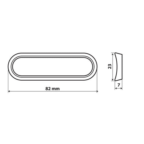 Lampenset mit 20 schwarzen, gebogenen Profildichtungen