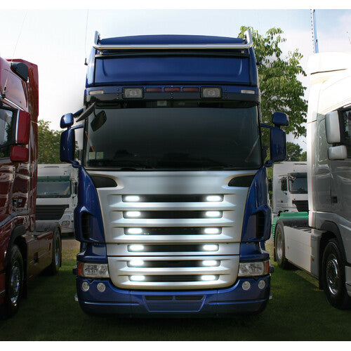 Lampa Luce ingombro a 6 Led, montaggio in superficie,12/24V - Bianco