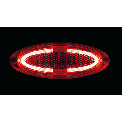 Lampa Luce ingombro a 4 led, montaggio in superficie, 12/24V - Rosso 97012