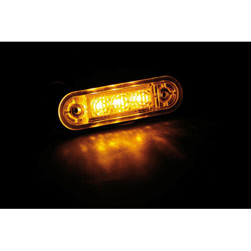 Lampa Set 20 pz, luce ingombro a 3 Led, montaggio ad incasso, 12/24V - Arancio 97019