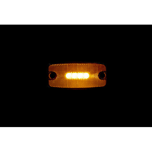 Luz de gálibo con reflector y soporte, 10/30V - 4 LED - Naranja 97020