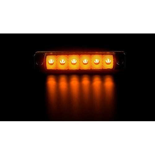 Luz de gálibo - 6 LED - 12/24 V - Naranja 97037