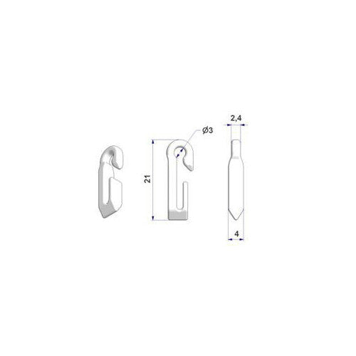 Lampa Curtain Hooks - G-6 - 500 pcs