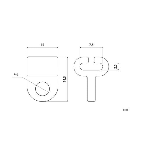 Schiebeschienenleuchten - G-9 - 25 Stück