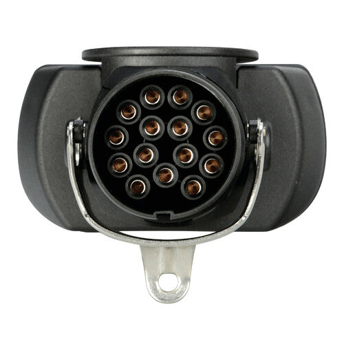 Adaptador compacto de enchufe de 15 pines a 2 tomas de 7 pines, 24 V 97149
