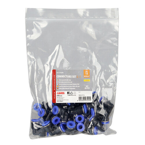Lamp L-1, 90° Air Hose Fittings, Set of 20 - 6 mm